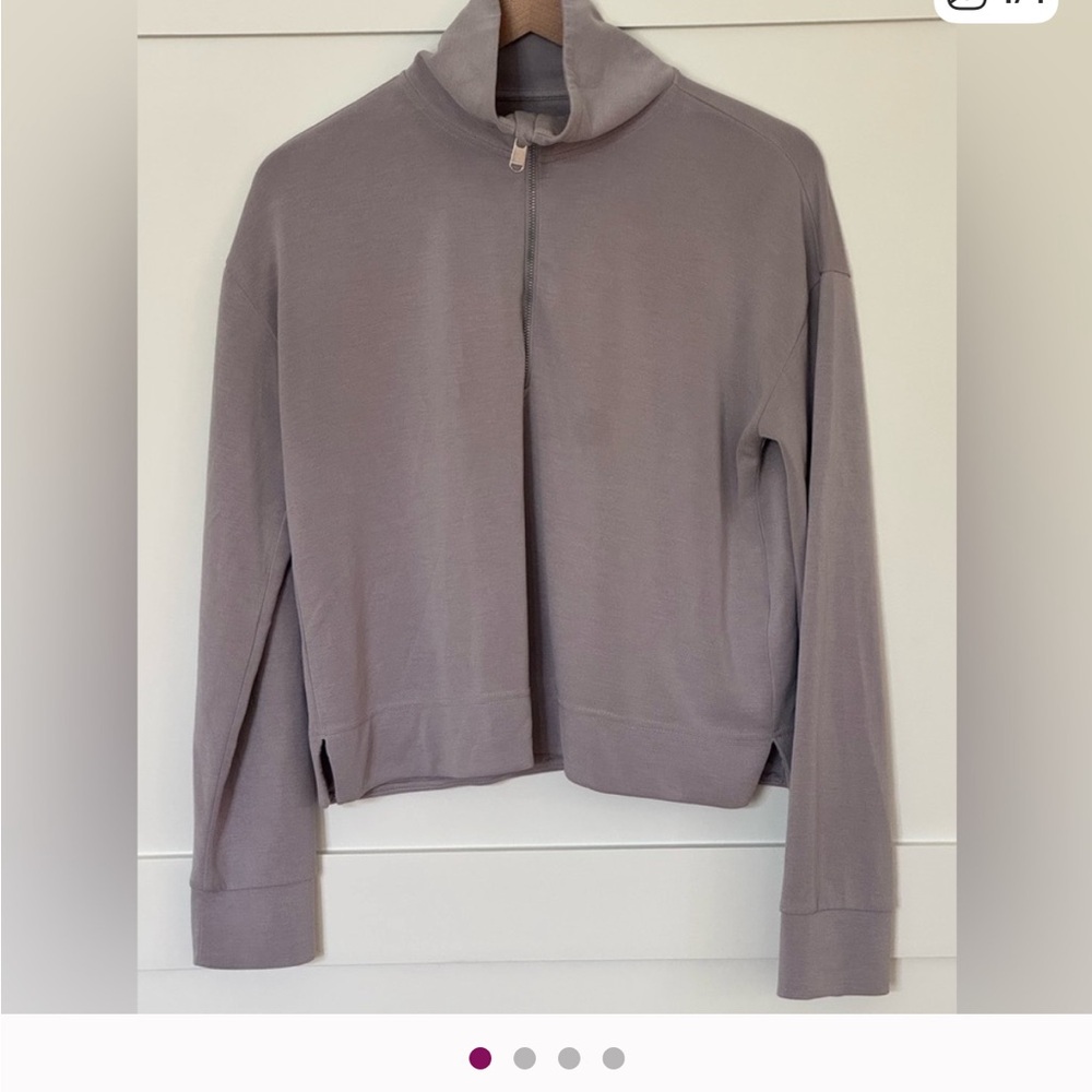 Athleta Softside Light Gray Pullover - image 3